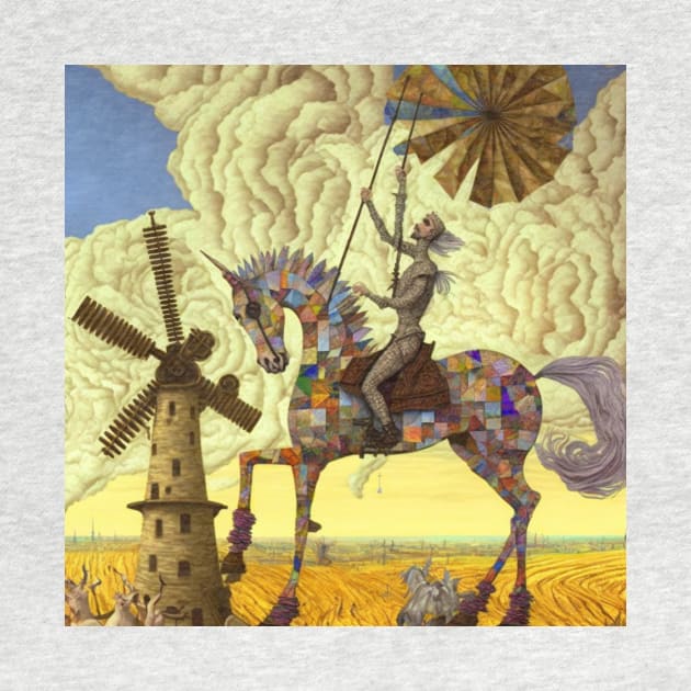 Don Quixote Mosaic by The Bark Side